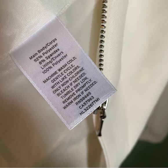 Trouvé White Zipper Open Front Blazer - Picture 4 of 5